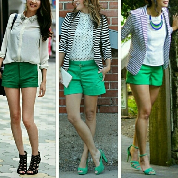 Pants - GORGEOUS GREEN SHORTS NWOT